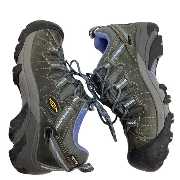 Keen Targhee ll Womens 7 Waterproof Leather Mesh Hiking Shoes Gray - Picture 4 of 11